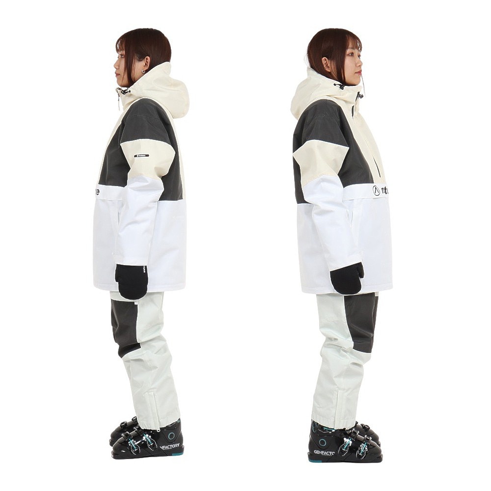 エアボーン（ARBN）（レディース）スキーウェア ボードウェア 上下セット セットアップ 23 PULLOVER-L スーツ AB33WW1411 BEG レディース ベージュ