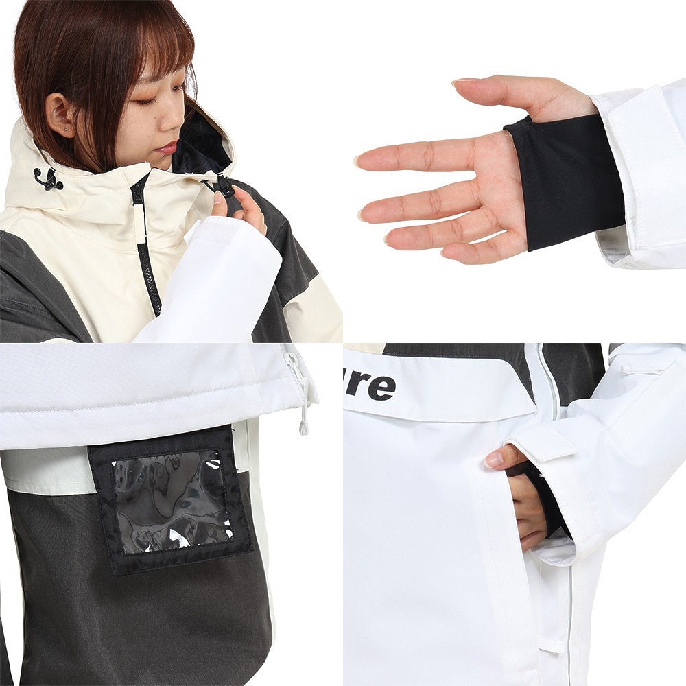 エアボーン（ARBN）（レディース）スキーウェア ボードウェア 上下セット セットアップ 23 PULLOVER-L スーツ AB33WW1411 BEG レディース ベージュ