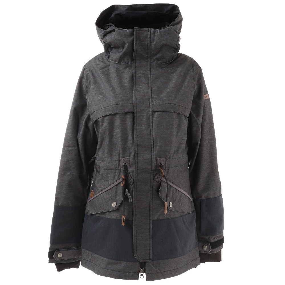 スノーボード ウェア レディース Ash デニムジャケット Niwjash Blk Xs ボードウェア ニキータ ヴィクトリア