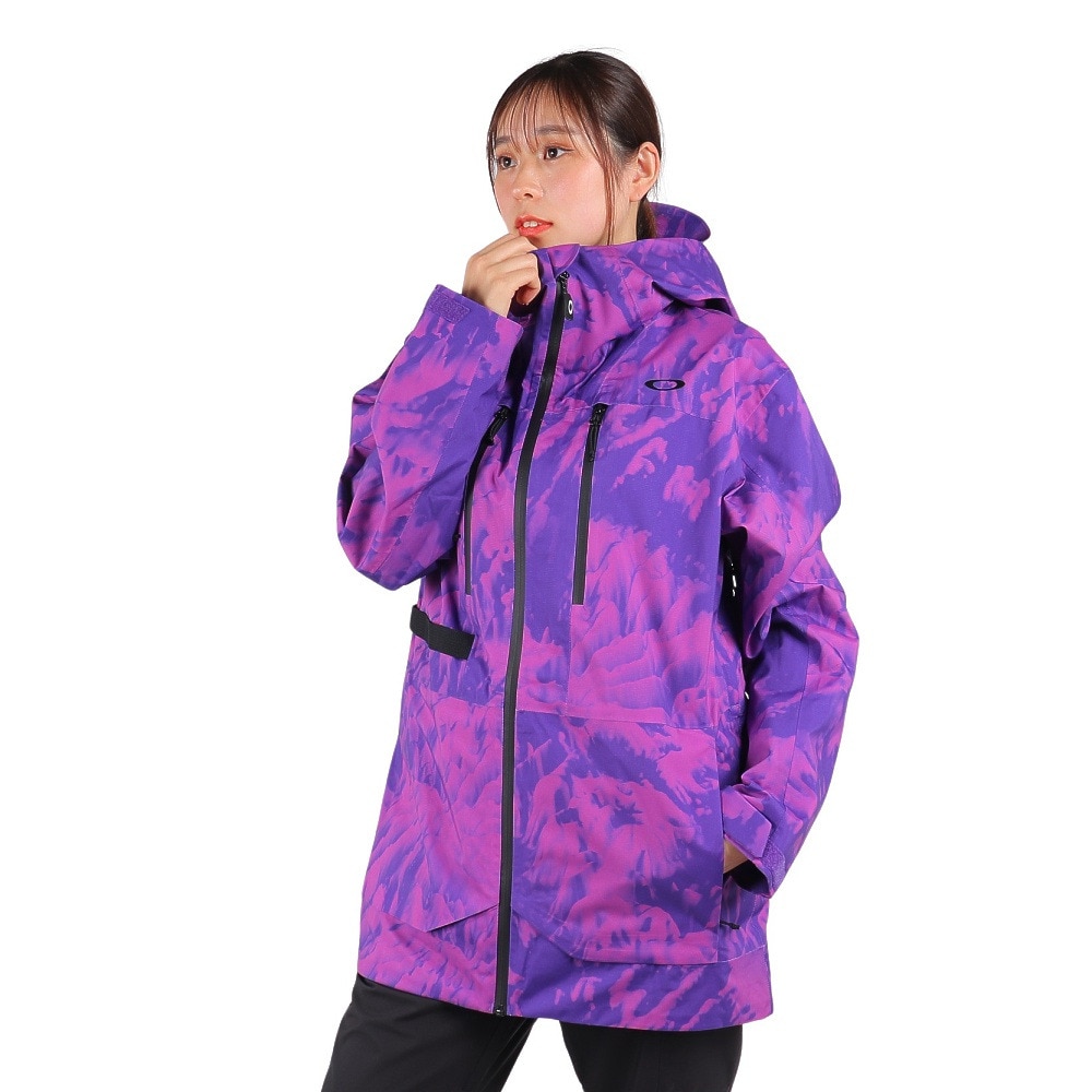 オークリー（OAKLEY）（レディース）22-23 Juno Shell Jacket ジュノシェル ジャケット FOA500317-9M3 パープル スキー ボードウェア 防水 透湿