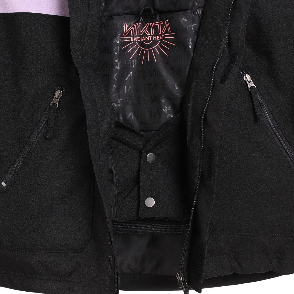NIKITA（レディース）ボードウェア ジャケット KOA JACKET NKT22JK002-BLK ブラック 防水 スキー スノーボード