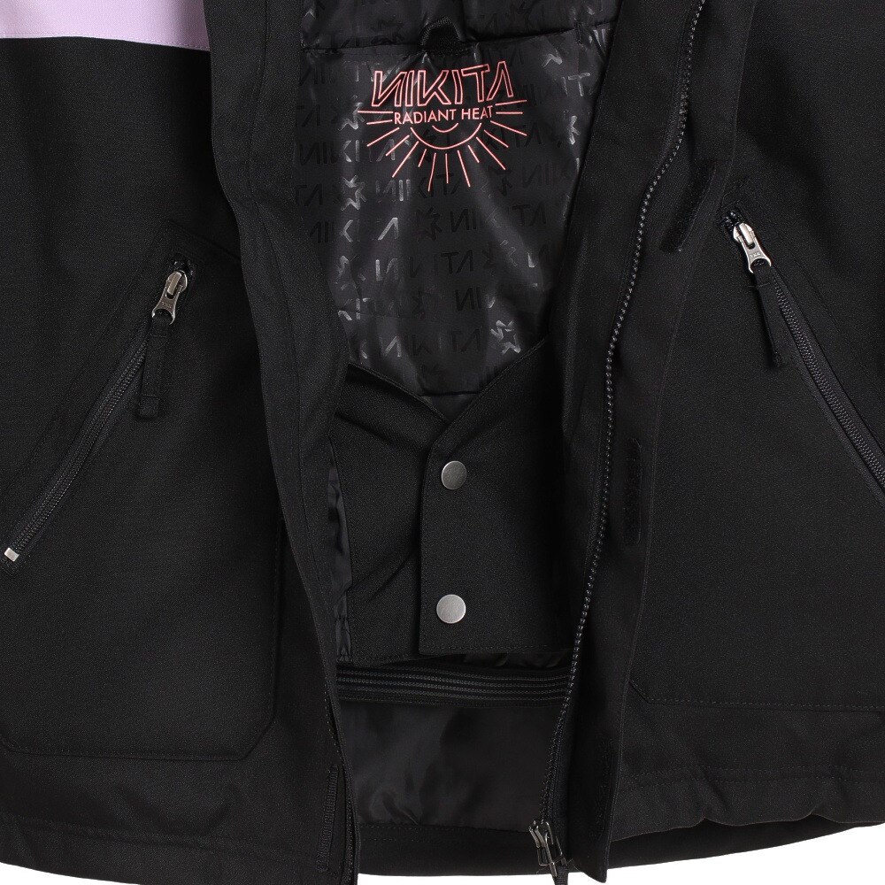 ニキータ（NIKITA）（レディース）ボードウェア ジャケット KOA JACKET NKT22JK002-BLK ブラック 防水 スキー スノーボード