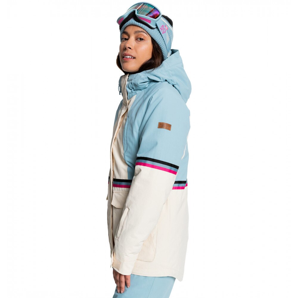 ロキシー（ROXY）（レディース）スノーウェア RITUAL ジャケット ERJTJ03329BHY0 ブルー×ホワイト スキー スノーボード 