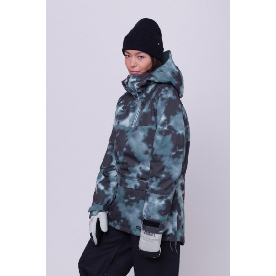 シックスエイトシックス（686）（レディース）スノーボード ウェア ジャケット UPTON INSULATED ANORAK M2W308-GRNB