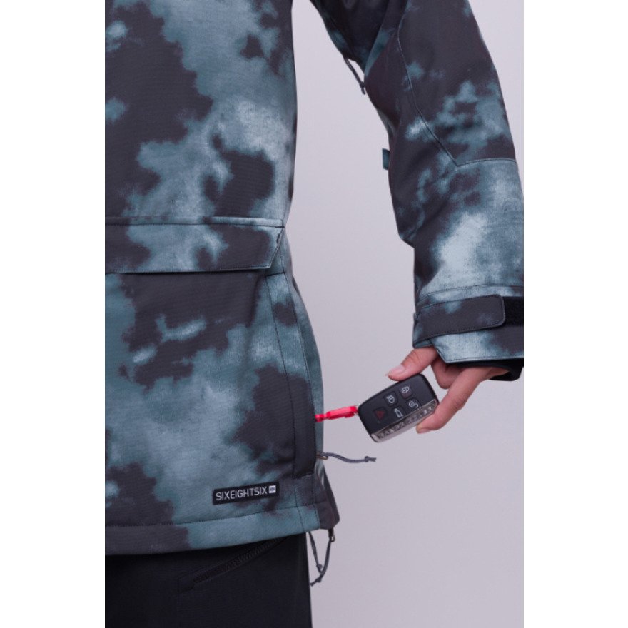シックスエイトシックス（686）（レディース）スノーボード ウェア ジャケット UPTON INSULATED ANORAK M2W308-GRNB