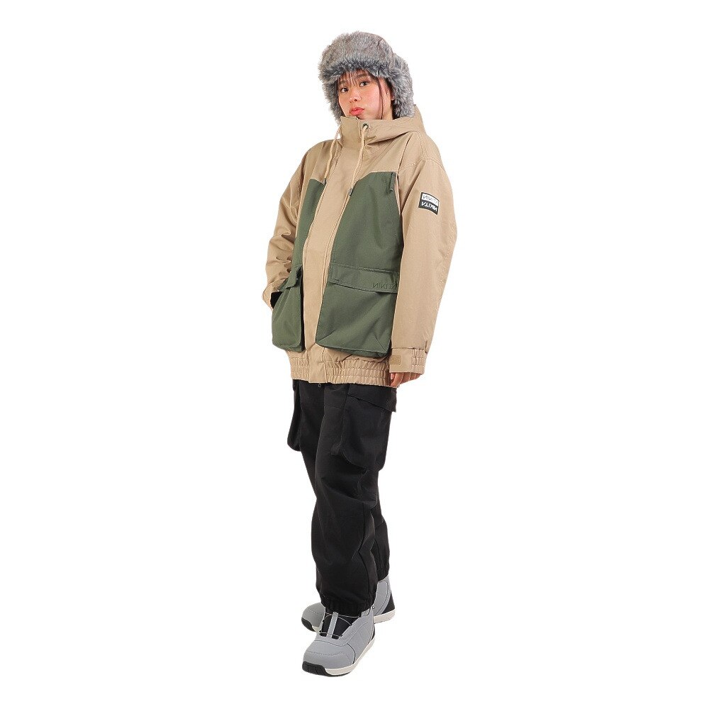 NIKITA（レディース）スノーボード ウェア BIG ポケット ジャケット NKT23JK001-BEG