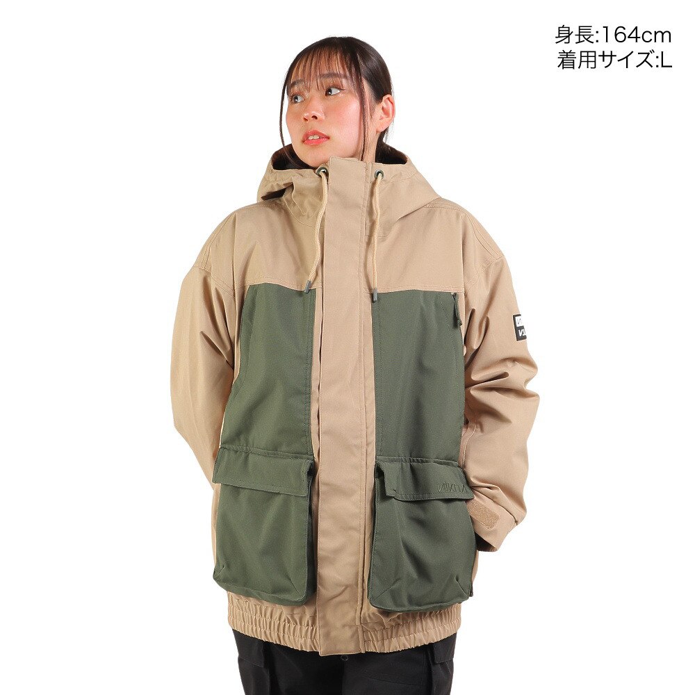 NIKITA（レディース）スノーボード ウェア BIG ポケット ジャケット NKT23JK001-BEG