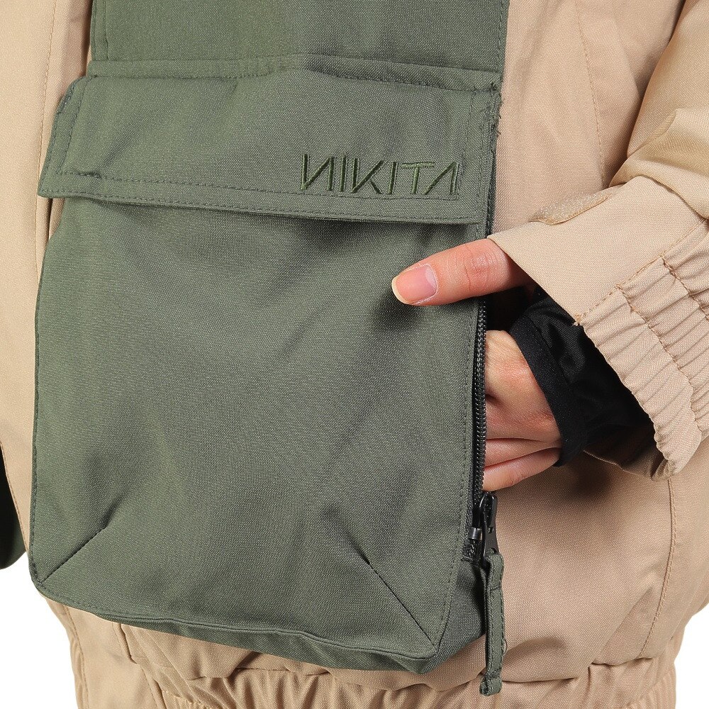 ニキータ（NIKITA）（レディース）スノーボード ウェア BIG ポケット ジャケット NKT23JK001-BEG