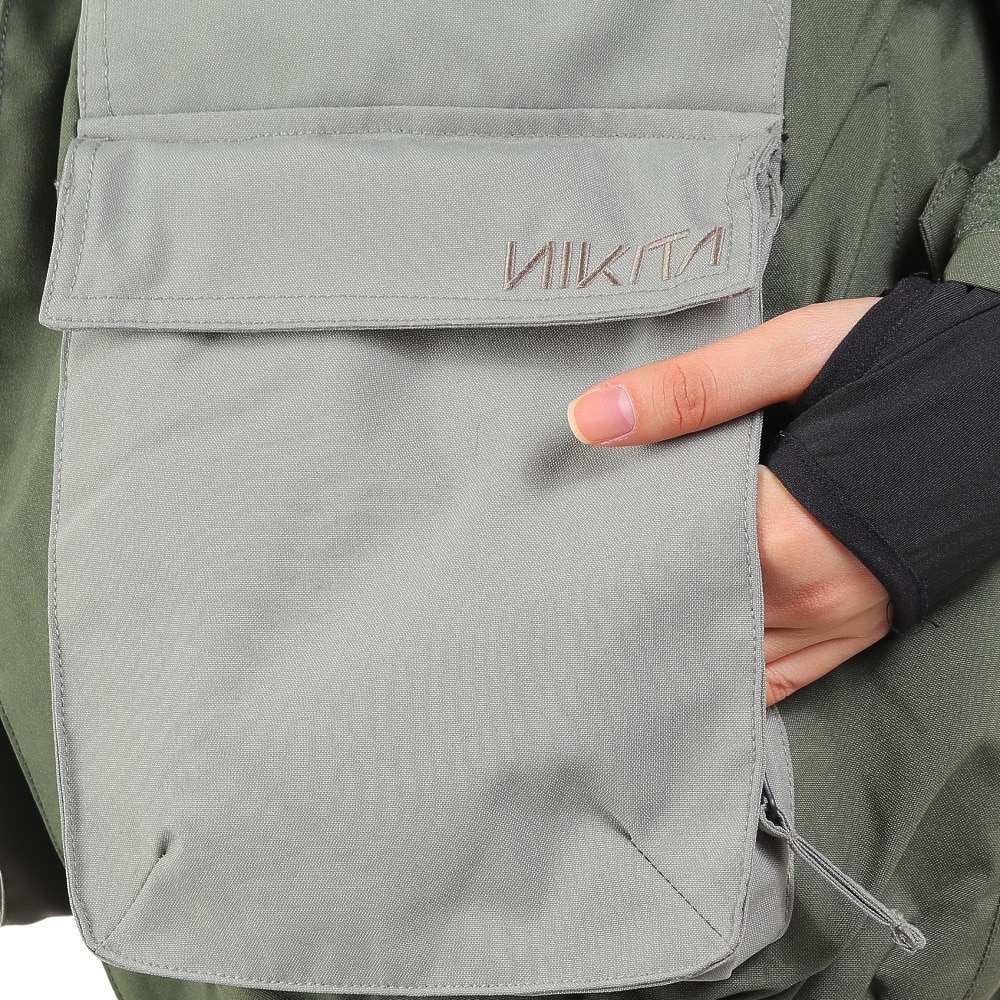 ニキータ（NIKITA）（レディース）スノーボード ウェア BIG ポケット ジャケット NKT23JK001-KHK