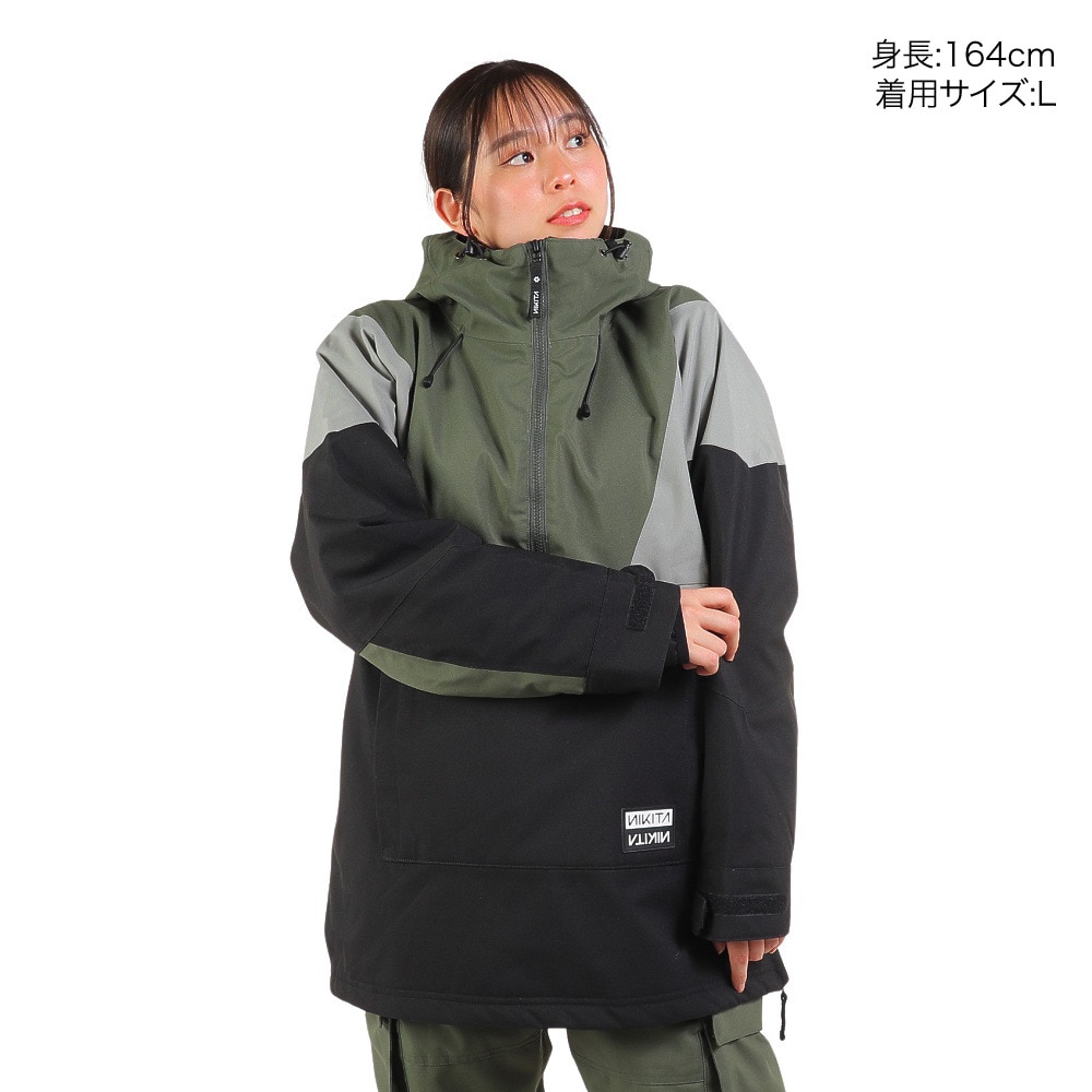 ニキータ（NIKITA）（レディース）スノーボード ウェア ジャケット WILLOW ANORAK JACKET NKT23JK002-BLK