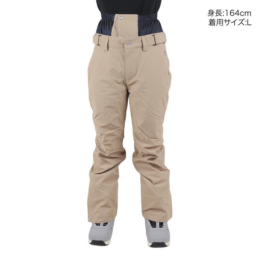 エアボーン（ARBN）（レディース）スノーボード スノボ パンツ ボードウェア ベージュ ストレートロングパンツ 22-23 AB33WW1413 BEG 撥水 保温