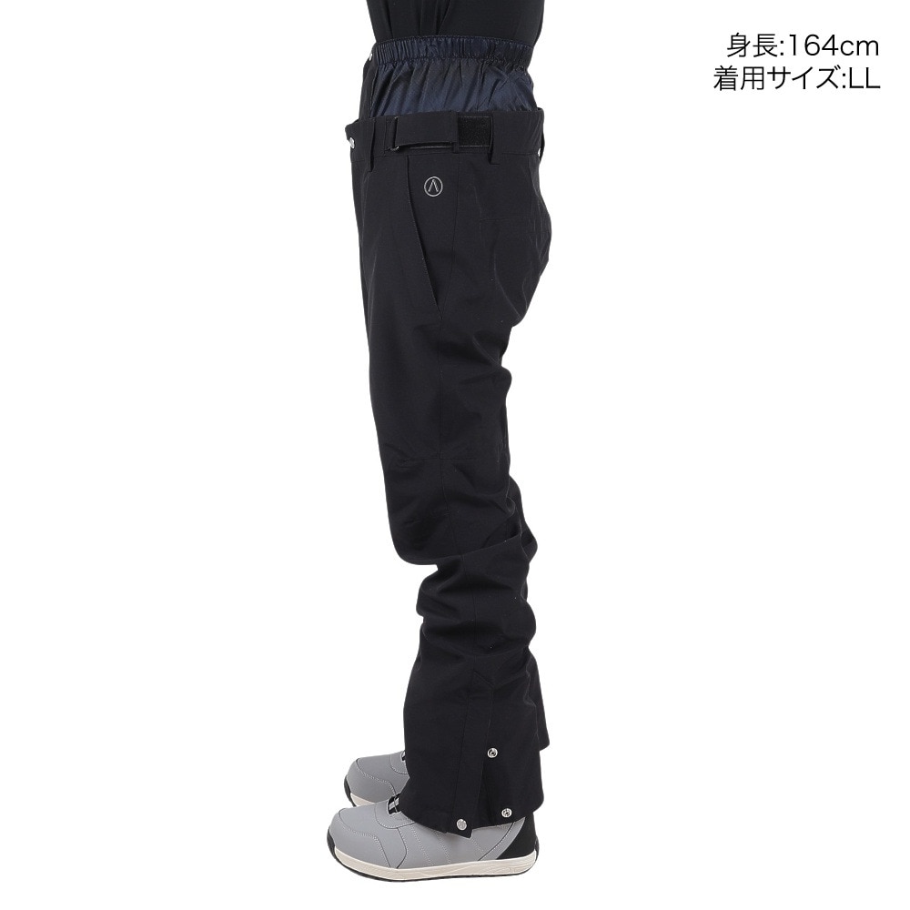 エアボーン（ARBN）（レディース）スノーボード スノボ パンツ ボードウェア ブラック ストレートロングパンツ 22-23 AB33WW1413 BLK 撥水 保温