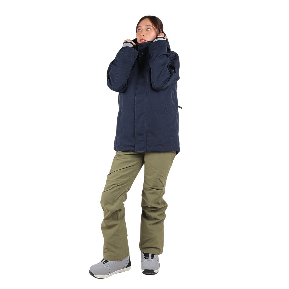 エアボーン（ARBN）（レディース）スノーボード スノボ パンツ ボードウェア カーキ ストレートロングパンツ 22-23 AB33WW1413 KHK 撥水 保温