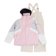 エアボーン（ARBN）（キッズ）ジュニア スキー スノーボード ウェア 上下セット 24 COLOR BLOCK GIRLS AB43WW1534J LIL