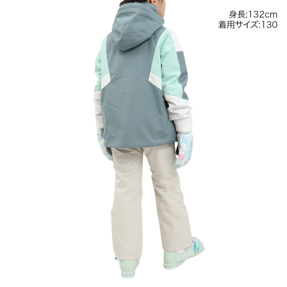 エアボーン（ARBN）（キッズ）ジュニア スキー スノーボード ウェア 上下セット 24 COLOR BLOCK GIRLS AB43WW1534J SLT