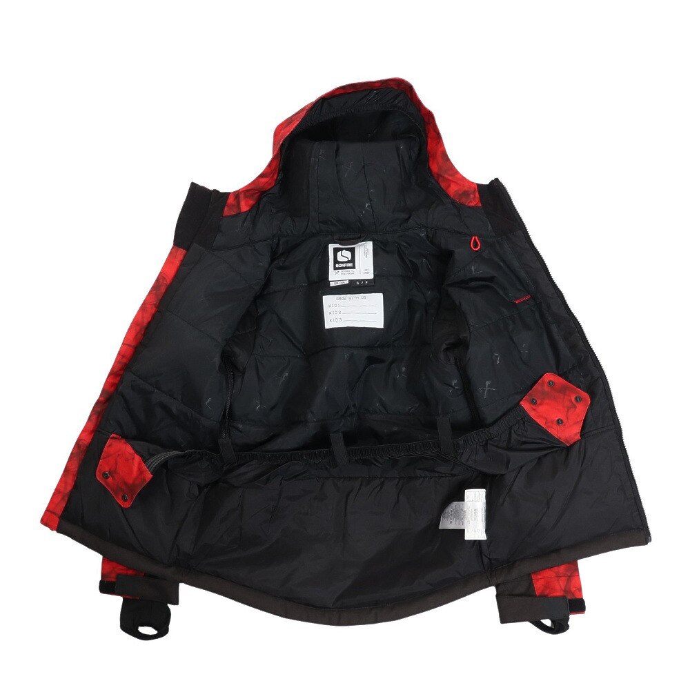ボンファイア（Bonfire）（キッズ）スノーウェア キッズ ジュニア PYRE YOUTH ジャケット RED 130 140 150 160★★★