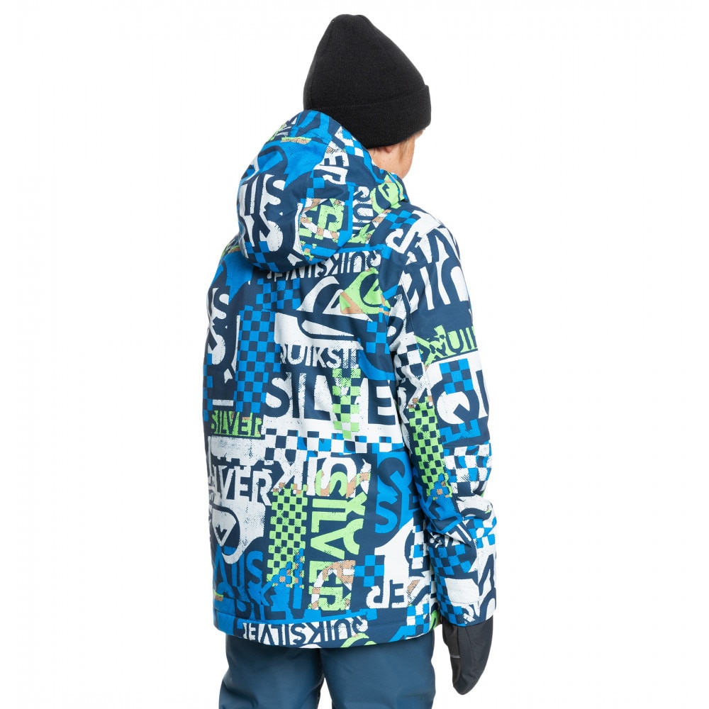 クイックシルバー（Quiksilver）（キッズ）ジュニア ボードウェア スノーボード スノボ ジャケット ブルー MISSION PRINTED YOUTH JK EQBTJ03148BSN3