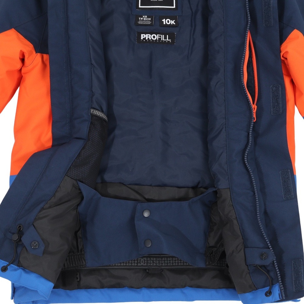 ディーシーシューズ（DC SHOES）（キッズ）ジュニア 子供 スノーボード ウェア ジャケット BASIS PRINT YOUTH JACKET 24SNADBTJ03023BTK0