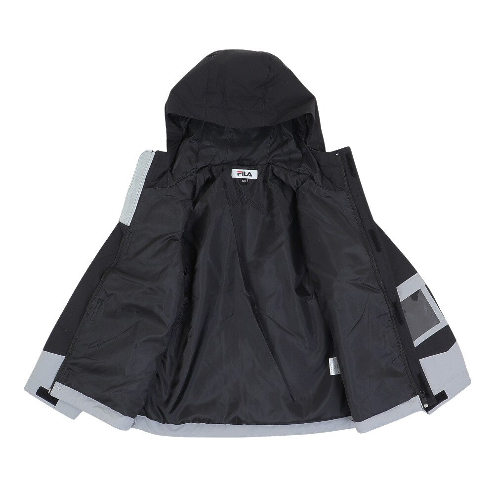 フィラ（FILA）（キッズ）ジュニア スノーウェア 上下セット 143-721BK サイズ調整