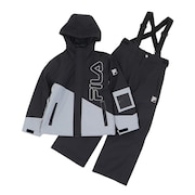 フィラ(FILA)(キッズ)ジュニア スノーウェア 上下セット 143-721BK サイズ調整