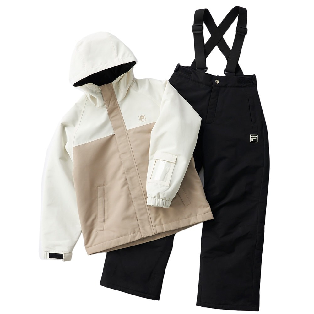 フィラ（FILA）（キッズ）ジュニア 切替スノーウェア 上下セット 145721-WT