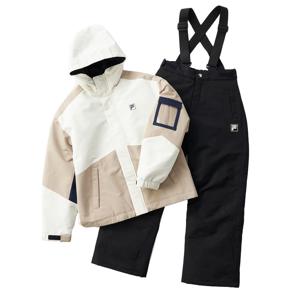 フィラ（FILA）（キッズ）ジュニア 2段切替スノーウェア 上下セット 145722-BN
