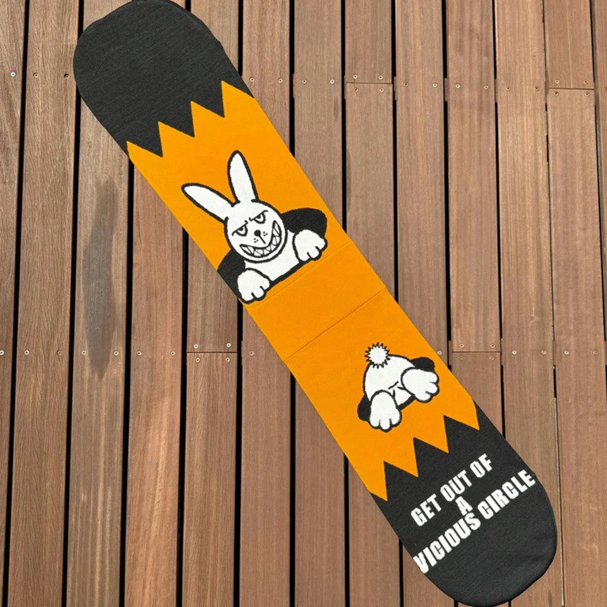 エビス（ebs）（メンズ、レディース）ニットカバー ラビット ボードケース マンゴー 4400314-KNIT RABBIT MANGO