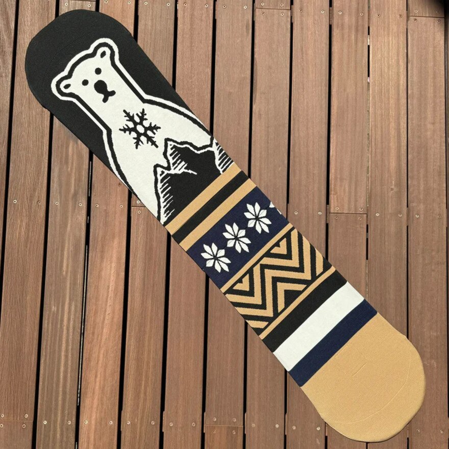 エビス（ebs）（メンズ、レディース）ニットカバー ベアー ボードケース 4400313-KNIT BEAR BK/BE