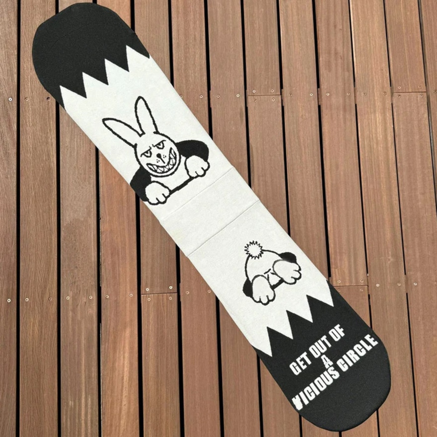 エビス（ebs）（メンズ、レディース）ニットカバー ラビット ボードケース ホワイト 4400314-KNIT RABBIT WHITE