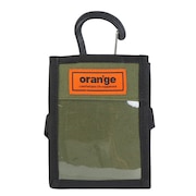 オレンジ（ORANGE）（メンズ、レディース、キッズ）パスケース BS カラビナ付き 201247 4111