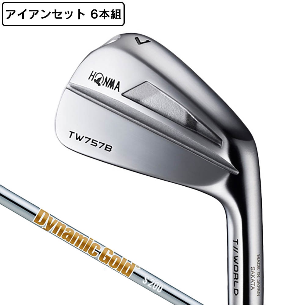 本間ゴルフ（HONMA）（メンズ）ツアーワールド TW757 B アイアンセット6本(5I～9I、PW)Dynamic Gold HT