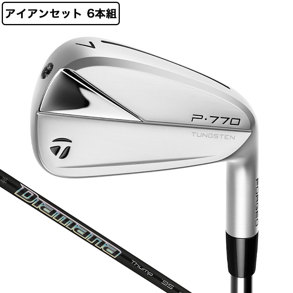 テーラーメイド（TAYLORMADE）（メンズ）P770 アイアンセット 6本 (5I～9I、PW) New Diamana Thump 95