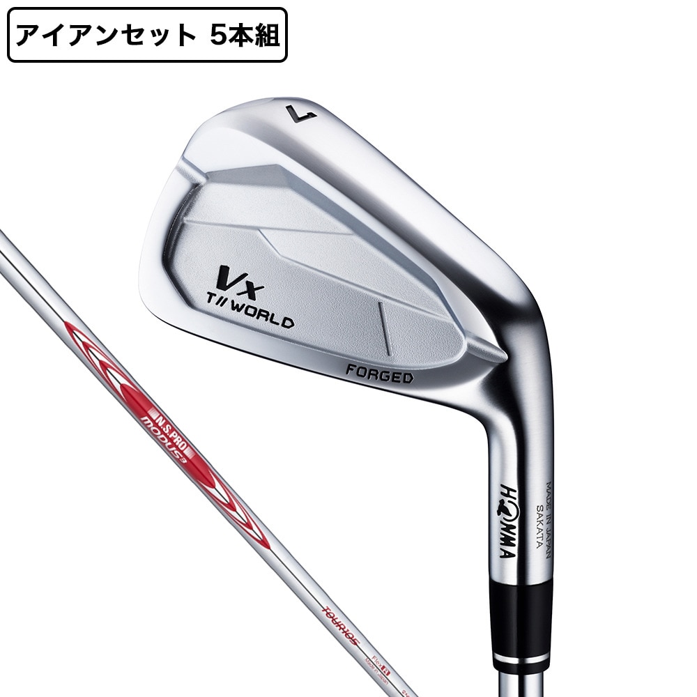 本間ゴルフ（HONMA）（メンズ）ツアーワールド T//WORLD Vxアイアンセット 5本(6I～9I、P)N.S.PRO MODUS3 TOUR 105