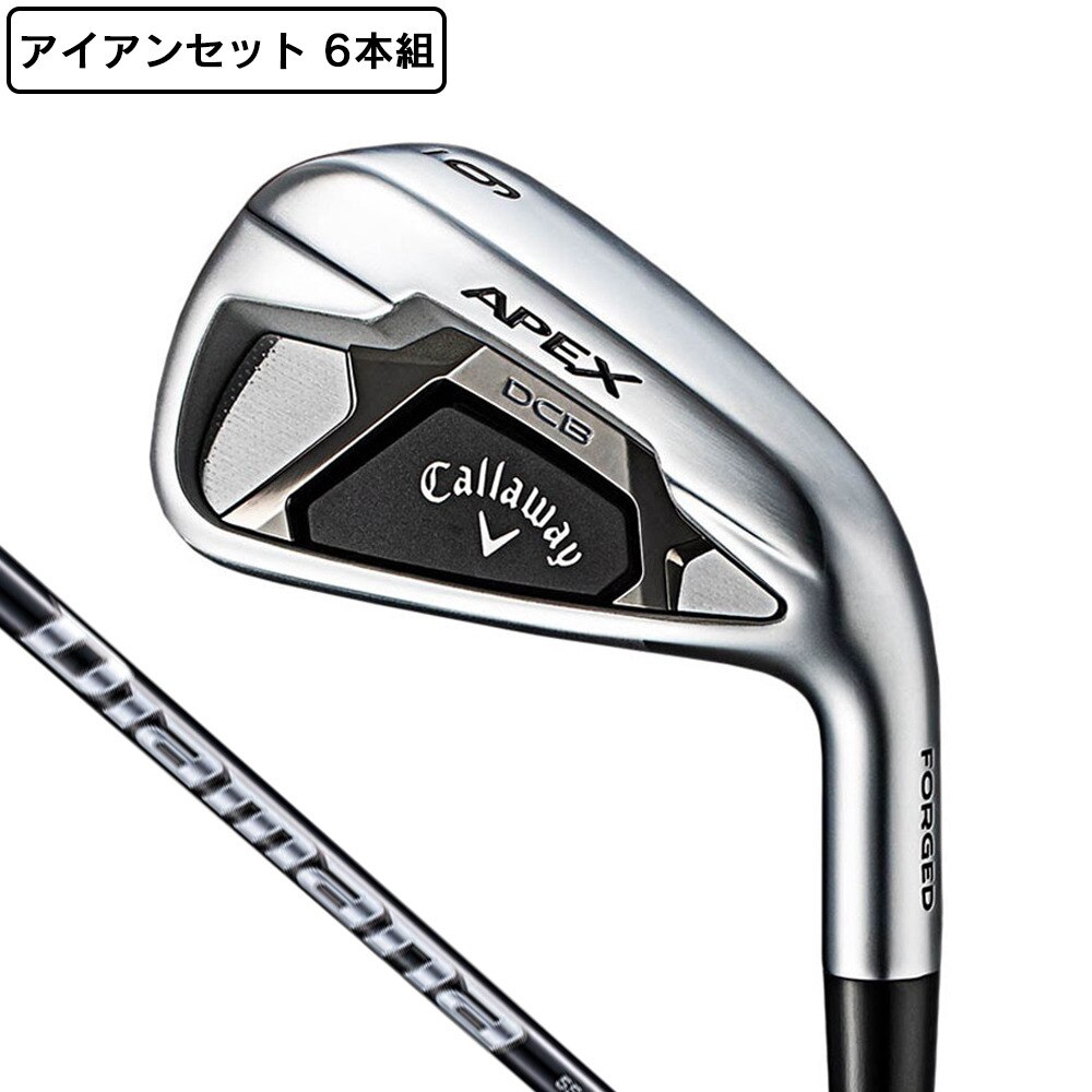 キャロウェイ アイアンセット メンズ 6本 APEX DCB (5 PW)Diamana 55 for Callaway エイペックス ディアマナ Ｒ 0 ゴルフの画像