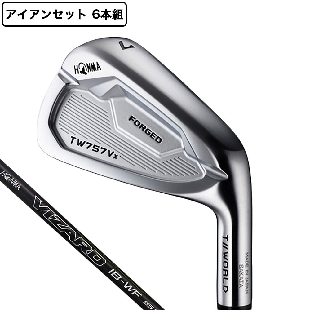 本間ゴルフ(HONMA)(メンズ)ツアーワールド TW757 Vx アイアンセット6本(5I~9I、PW)VIZARD IB-WF85