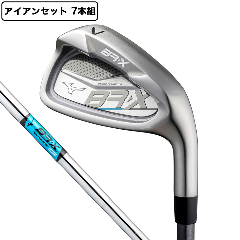 ミズノ（MIZUNO）（メンズ）BR-X アイアンセット 7本 (6I～9I、PW、GW、SW) BR-X オリジナルスチールシャフト