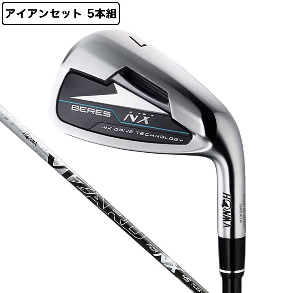 本間ゴルフ（HONMA）（メンズ）ベレス NX アイアンセット 5本(7I～11I) VIZARD FOR NX 45