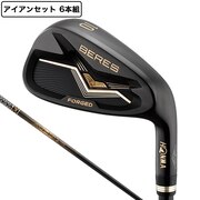 本間ゴルフ（HONMA）（メンズ）BERES BLACK アイアンセット 6本(6I～11I)ARMRQ MX BLACK