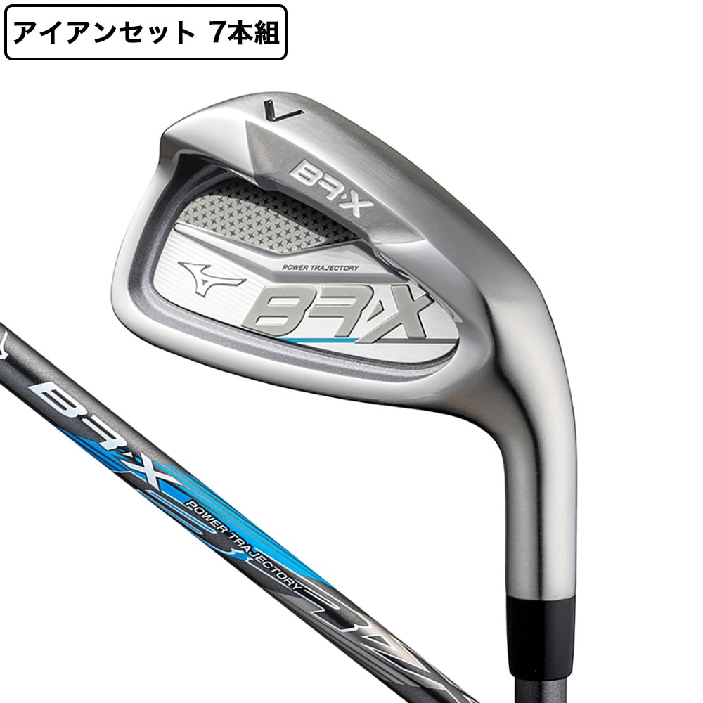 MIZUNO BR-X アイアンセット 7本(6I 9I、PW、GW、SW) BR-Xオリジナルカーボンシャフト Ｒ 0 アイアンセット 右用の大画像