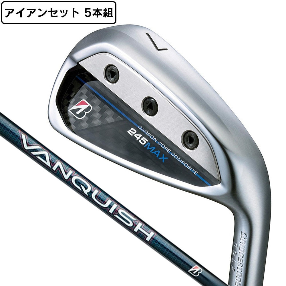 ブリヂストンゴルフ（BRIDGESTONE GOLF）（メンズ）245MAX アイアンセット 5本(7I～9I、P1、P2)VANQUISH BSi for MAX