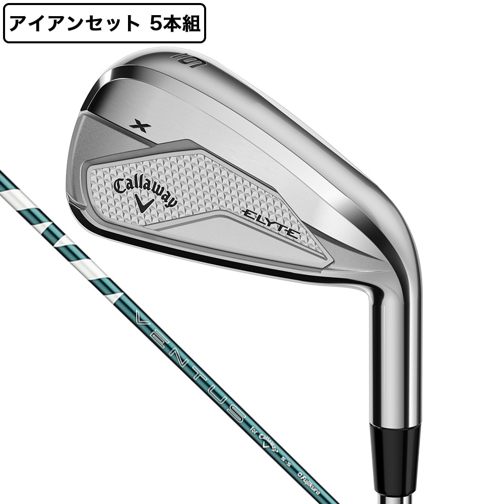 キャロウェイ（CALLAWAY）（メンズ）エリート ELYTE X アイアンセット 5本(6I～9I、PW)VENTUS GREEN 50 for Callaway