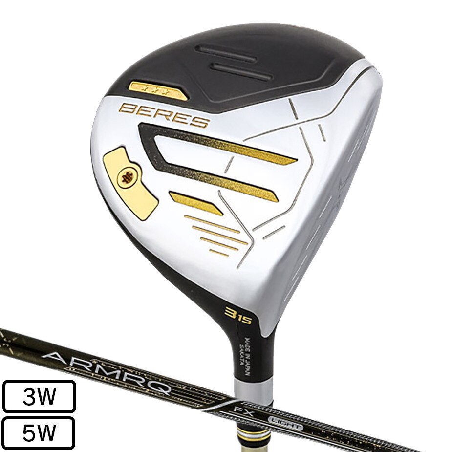 本間ゴルフ（HONMA）（メンズ）ベレス09 3S フェアウェイウッド(3W ロフト15度)BERES ARMRQ FX 3S