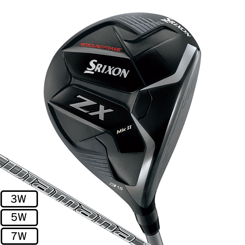 スリクソン（SRIXON）（メンズ）ZX マーク2 フェアウェイウッド(5W ロフト18度)Diamana ZX-II 50