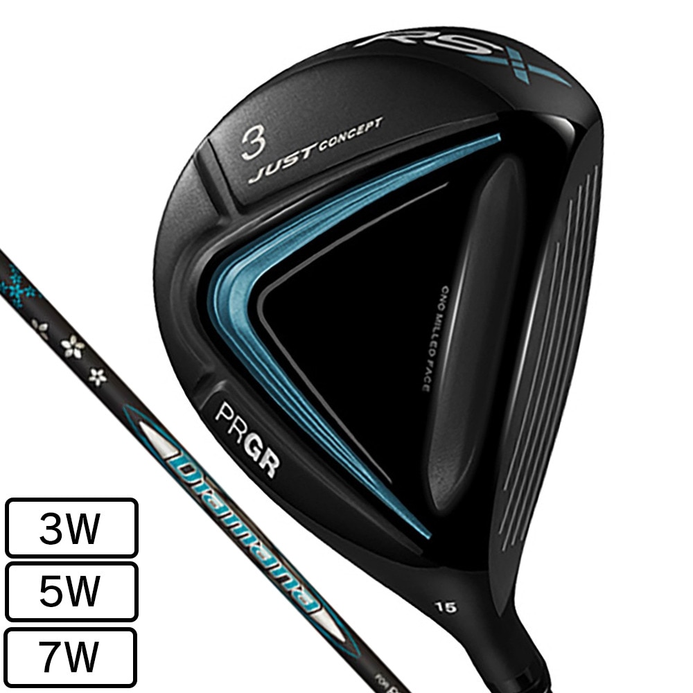 プロギア（PRGR）（メンズ）RS フェアウェイウッド(7W、ロフト21度)Diamana for PRGR
