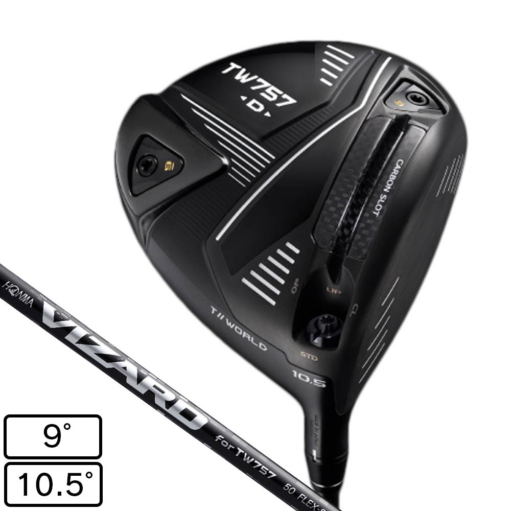 本間ゴルフ（HONMA）（メンズ）ツアーワールド TW757 TypeD ドライバー(1W ロフト9度)VIZARD SHAFT for TW757