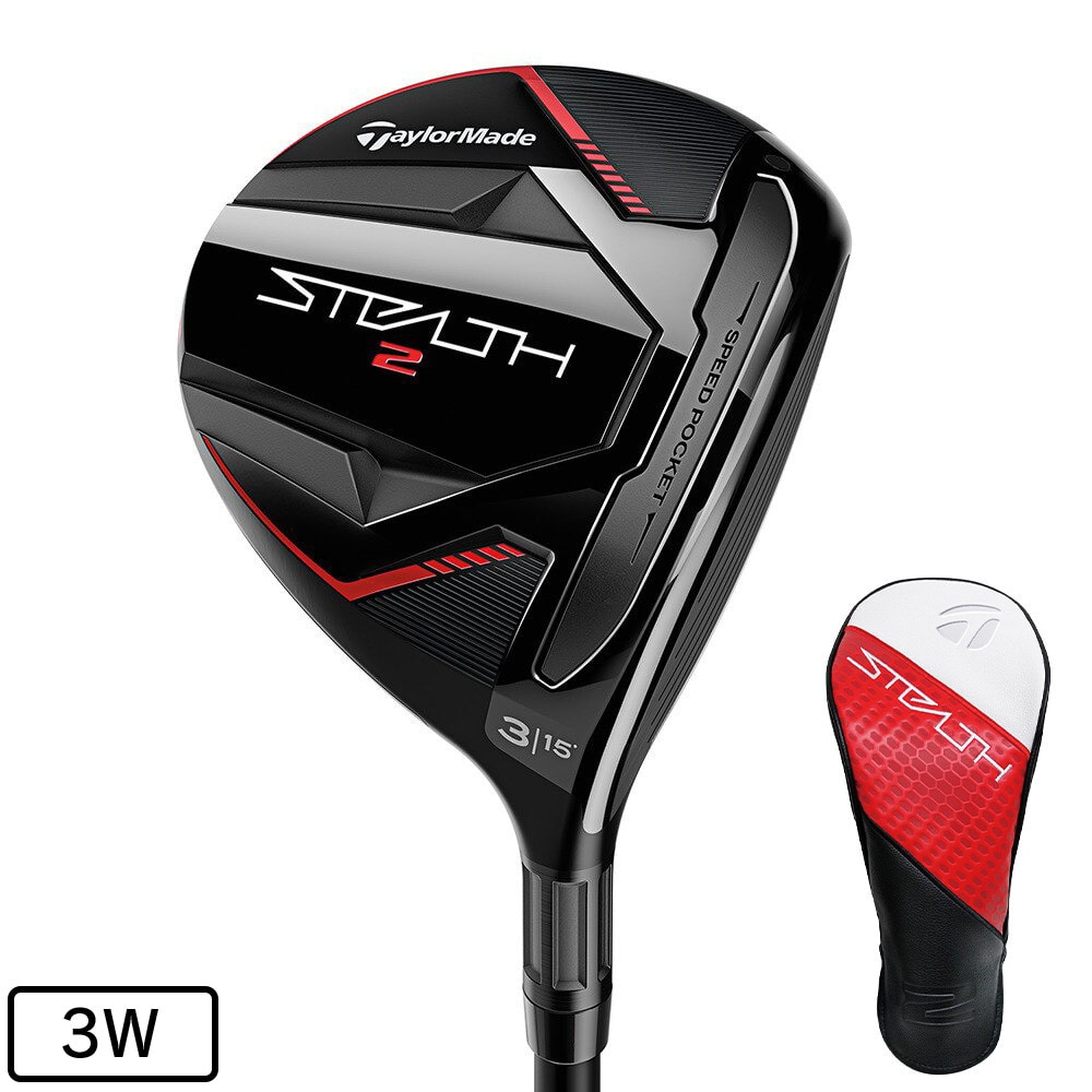 テーラーメイド（TAYLORMADE）（メンズ）左用 ステルス2 フェアウェイウッド (3W ロフト15度) TENSEI RED TM50