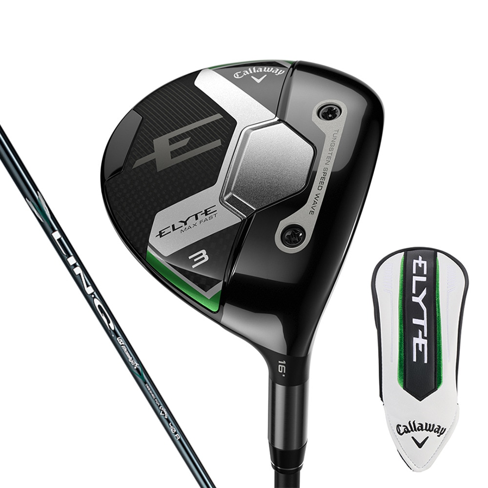キャロウェイ（CALLAWAY）（メンズ）エリート ELYTE MAX FAST フェアウェイウッド(5W ロフト19度)LIN-Q GREEN 40 for Callaway