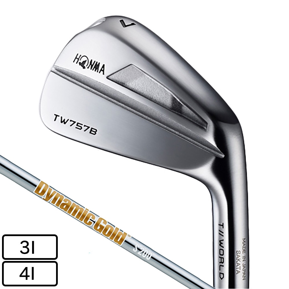 本間ゴルフ（HONMA）（メンズ）ツアーワールド TW757B アイアン(4I ロフト22度)Dynamic Gold HT