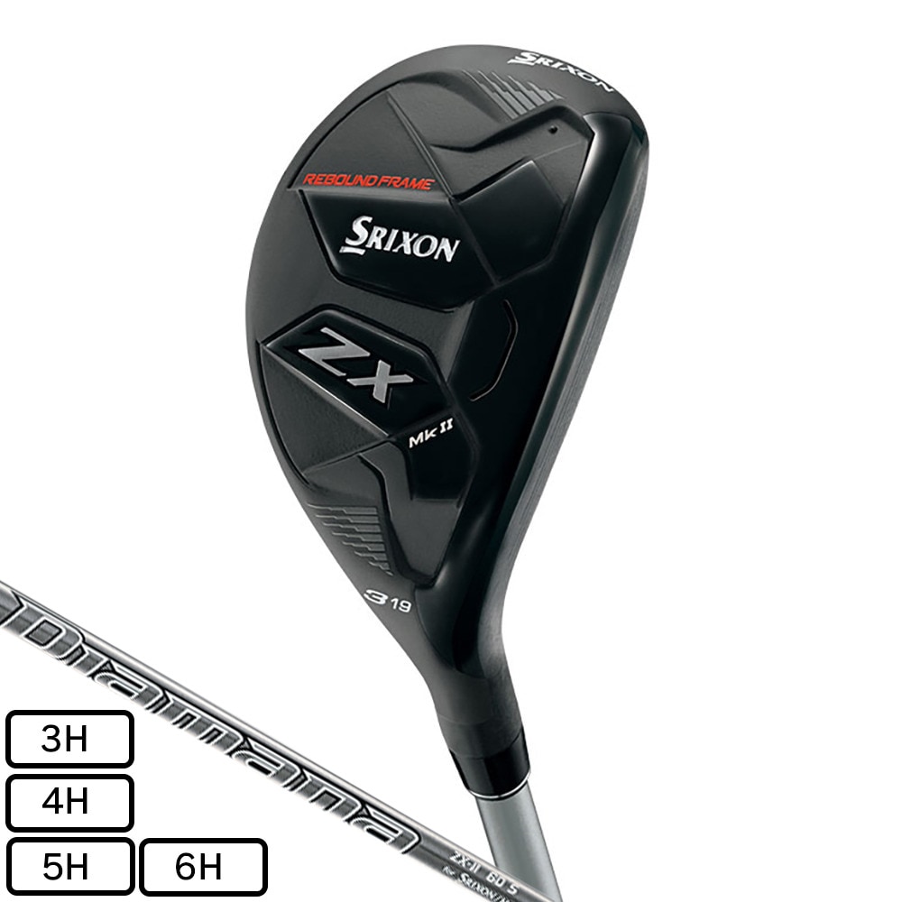 スリクソン（SRIXON）（メンズ）ZX マーク2 ハイブリッド(4H ロフト22度)Diamana ZX-II for HYBRID