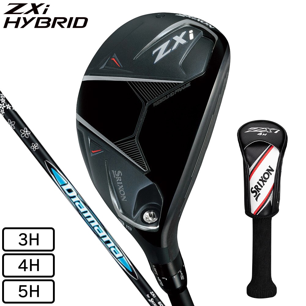 スリクソン（SRIXON）（メンズ）ZXi ゼットエックスアイ ハイブリッド(4H ロフト22度)Diamana ZXi 60